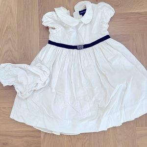 Ralph Lauren White Corduroy Party Dress